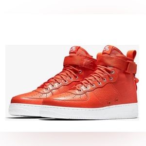 Nike sf air force 1 mid team orange